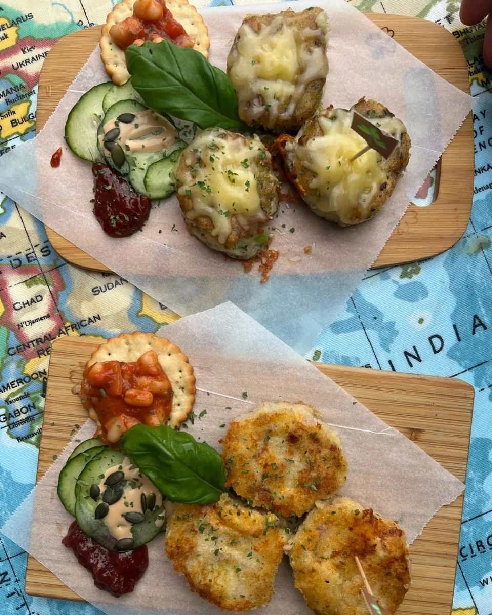 Fresh potato cakes made from scratch