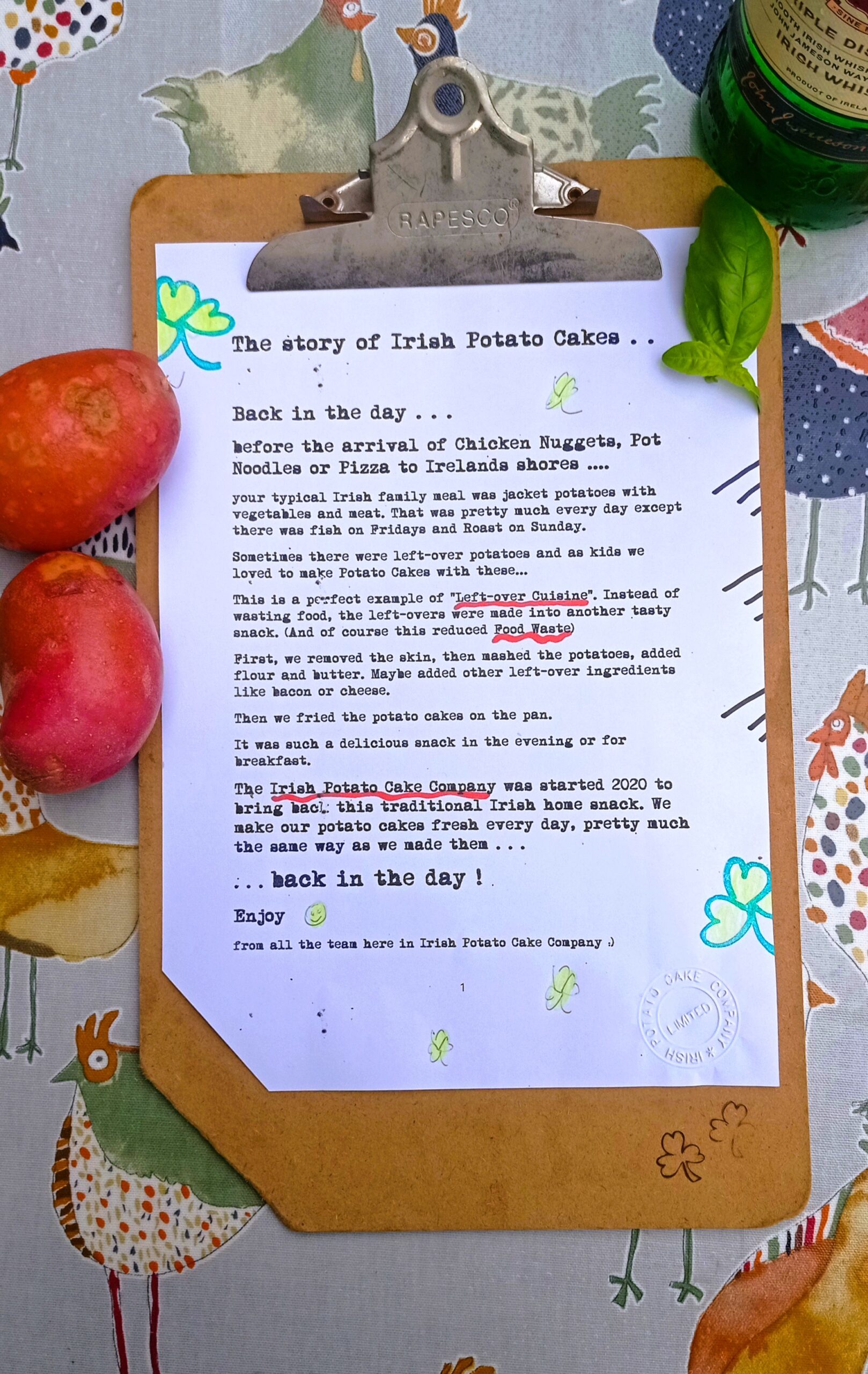Our Story at Irish Potato Cake Company